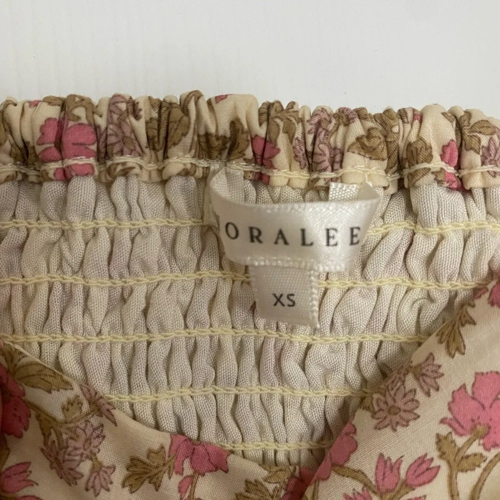 Rylee + Cru Floral Mini Dress in Pink and Cream - Picture 2 of 5